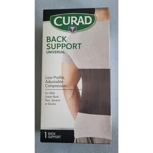 CURAD Universal Elastic Back Support Brace/Black -- Fits 33-40 in waist